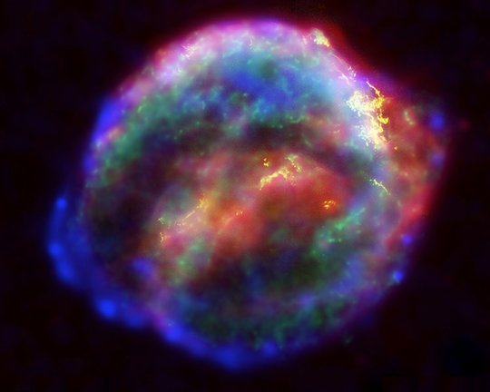Remanente de la supernova de Kepler, la última supernova que ha sido observada en nuestra galaxia.